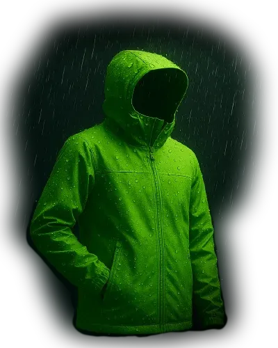 Jacket covered in coatings