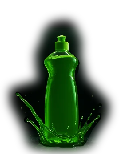 Cleaning bottle containing surfactants